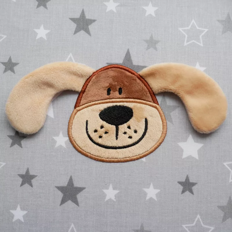 Stickdatei 3D Hund Applikation